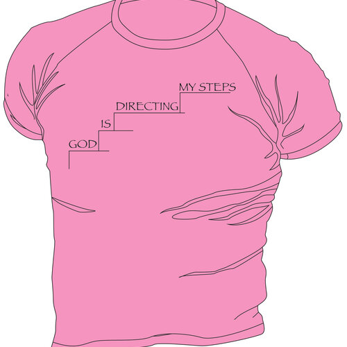 Steps Pink Shirt BL Logo